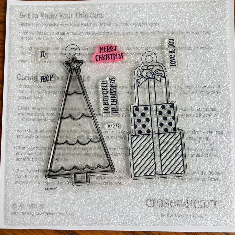 Close to My Heart, Z4328 “Tags Under the Tree” Acrylic Stamps and Thin Cuts